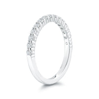 Platinum Shared Prong Diamond Band