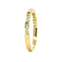 18K Yellow Gold Diamond Band