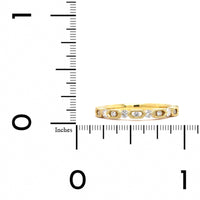 18K Yellow Gold Diamond Band