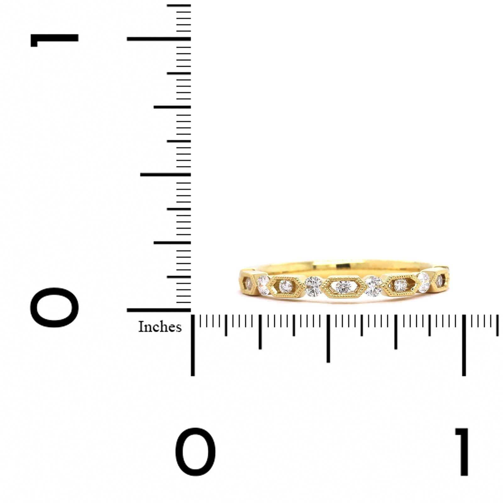 18K Yellow Gold Diamond Band