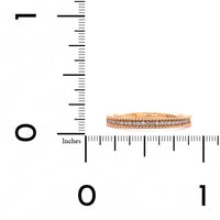 18K Rose Gold Milgrain Diamond Band
