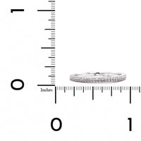 18K White Gold 3 Row Pave Diamond Band