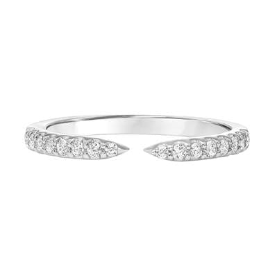 18K White Gold Diamond Open Band, Long's Jewelers