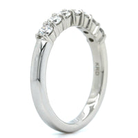 Platinum 7 Stone Shared Prong Diamond Band, Platinum, Long's Jewelers