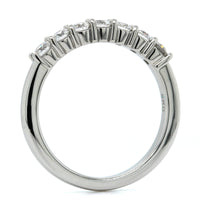 Platinum 7 Stone Shared Prong Diamond Band, Platinum, Long's Jewelers