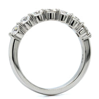 Platinum 7 Stone Shared Prong Diamond Band, Platinum, Long's Jewelers