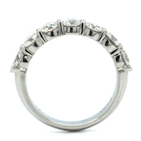 Platinum Shared Prong 7 Stone Diamond Band