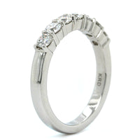 Platinum Shared Prong 7 Stone Diamond Band