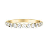 18K Yellow Gold Shared Prong Diamond Band, Long's Jewelers