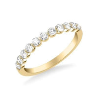 18K Yellow Gold Shared Prong Diamond Band, Long's Jewelers