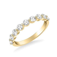 18K Yellow Gold Shared Prong Diamond Band