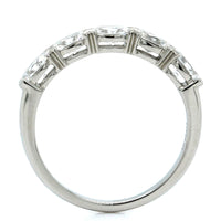 Etho Maria Platinum Oval Diamond X Prong Band