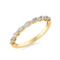 18K Yellow Gold Marquise Diamond Band