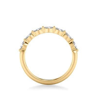 18K Yellow Gold Marquise Diamond Band