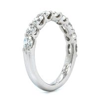 Platinum Oval and Round Diamond Band
