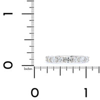 Platinum Oval and Round Diamond Band