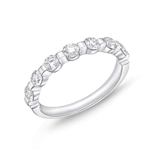 Platinum Purity Seven Stone Diamond Band