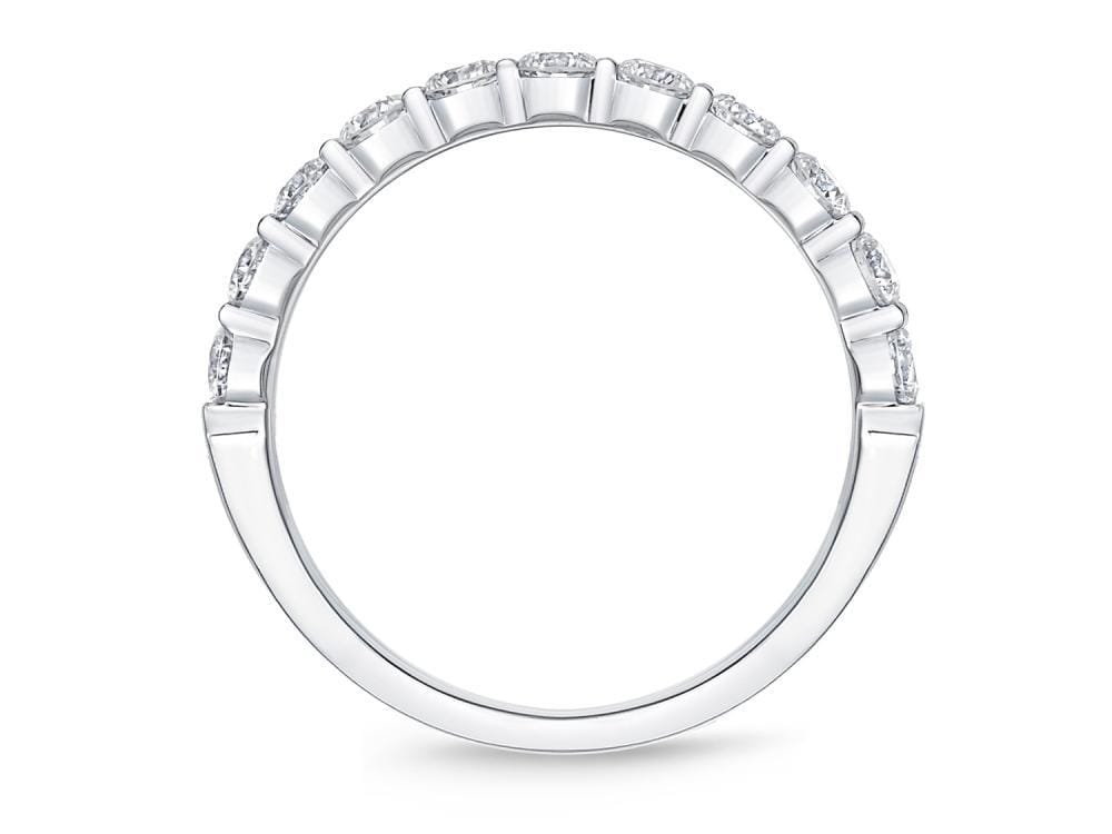 Platinum Petite Prong Diamond Band
