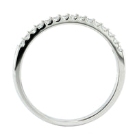 18K White Gold Shared Prong Diamond Band