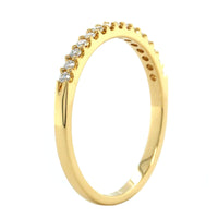 18K Yellow Gold Shared Prong Diamond Band