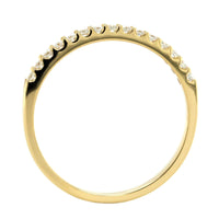 18K Yellow Gold Shared Prong Diamond Band