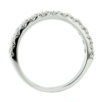 18K White Gold Prong Set Diamond Band
