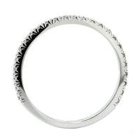 18K White Gold Prong Set Diamond Band