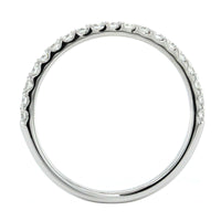 18K White Gold Prong Set 19 Stone Diamond Band
