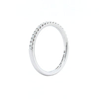 18K White Gold Prong Set Diamond Band