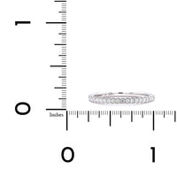 18K White Gold Prong Set Diamond Band