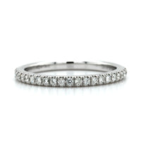 18K White Gold Prong Set 23 Stone Diamond Band