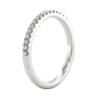 18K White Gold Prong Set 23 Stone Diamond Band