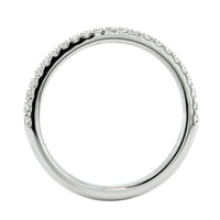 18K White Gold Prong Set 23 Stone Diamond Band
