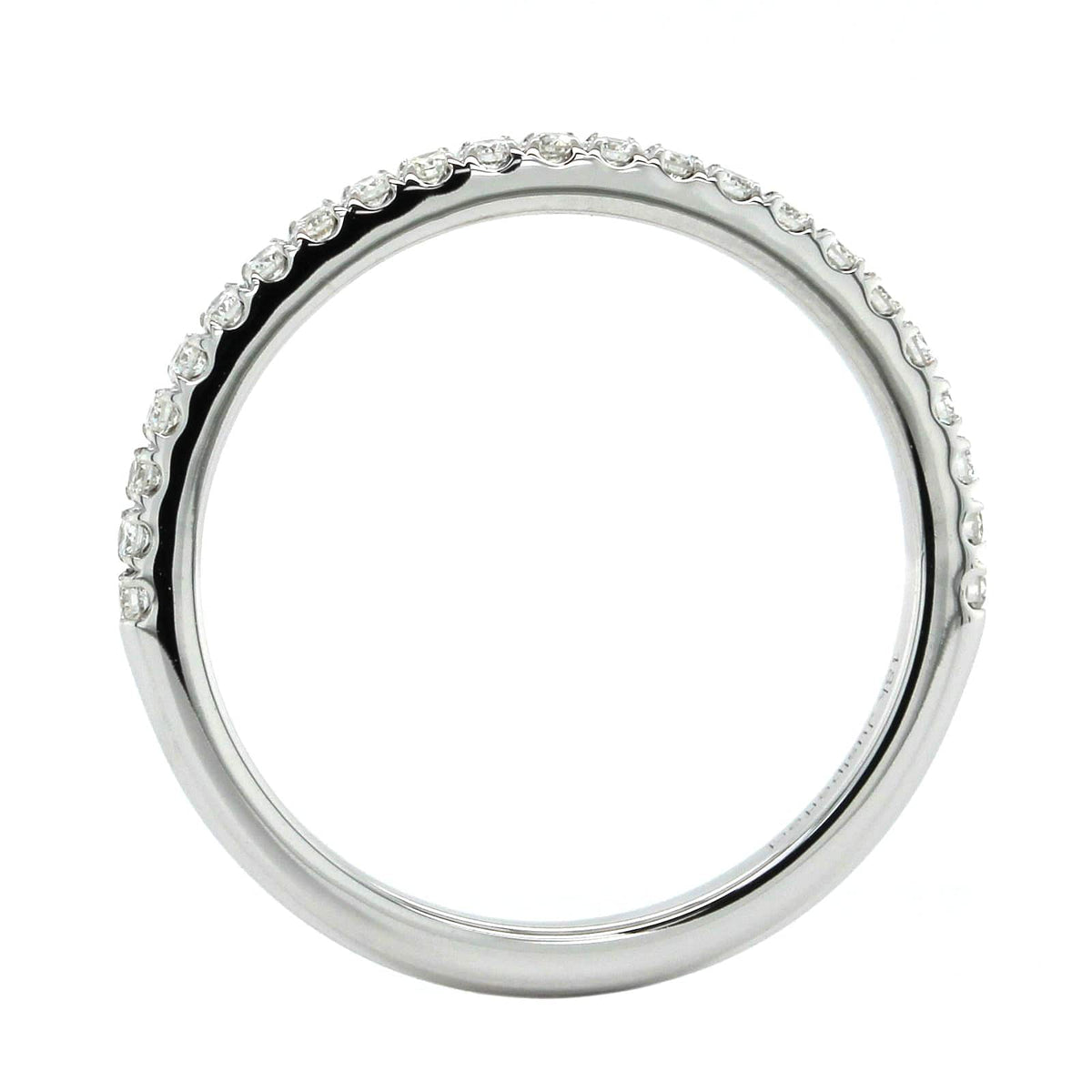 18K White Gold Prong Set 23 Stone Diamond Band