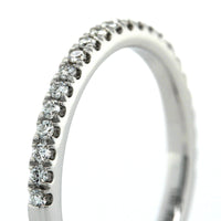 18K White Gold Prong Set 23 Stone Diamond Band
