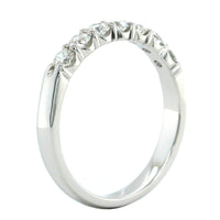 18K White Gold 7 Stone Diamond Band