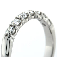 18K White Gold 7 Stone Diamond Band