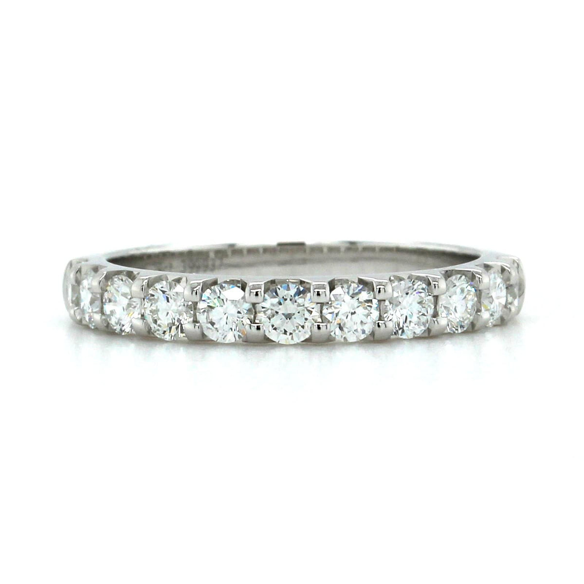 18K White Gold 11 Stone Diamond Band