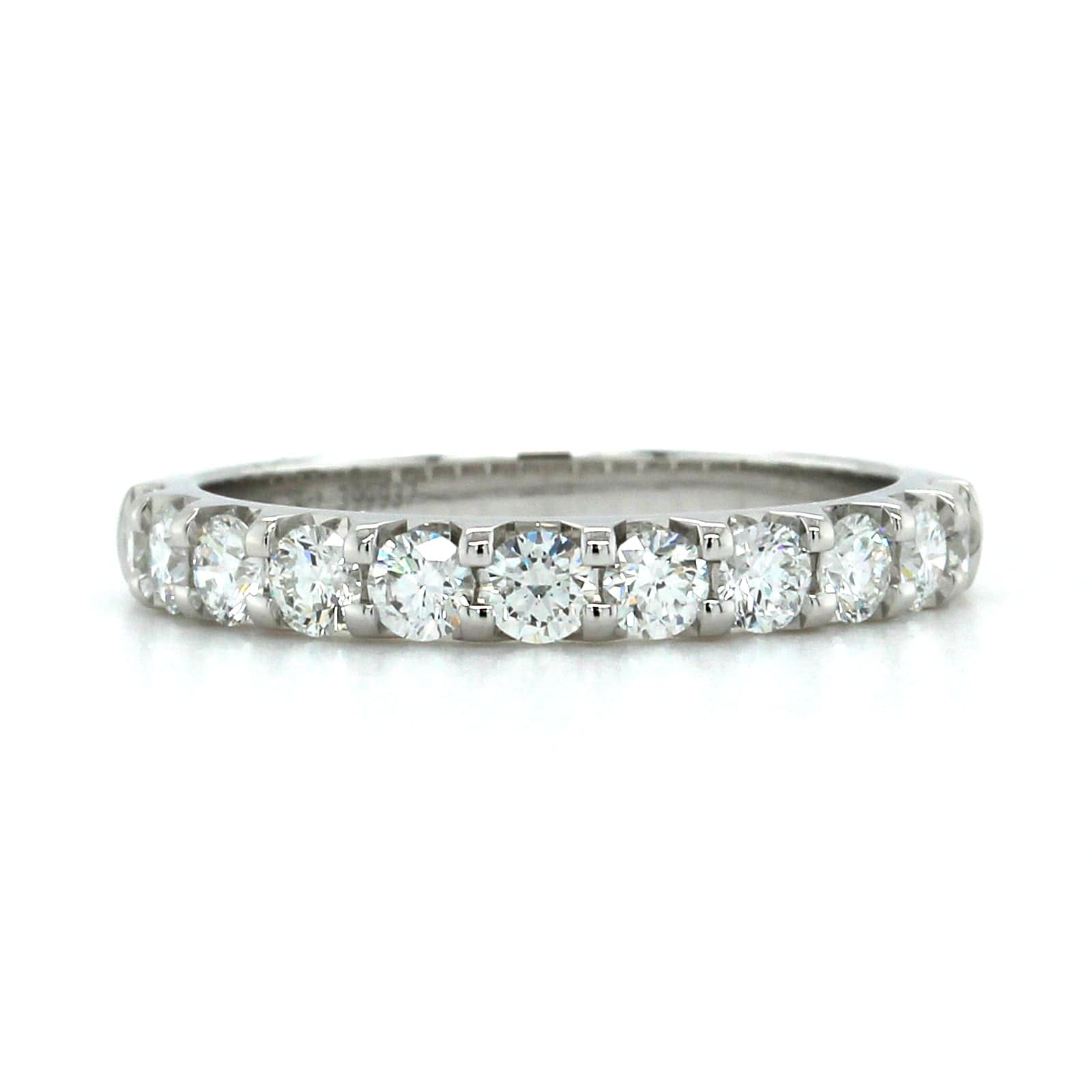 18K White Gold 11 Stone Diamond Band