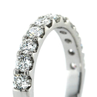 18K White Gold 11 Stone Diamond Band