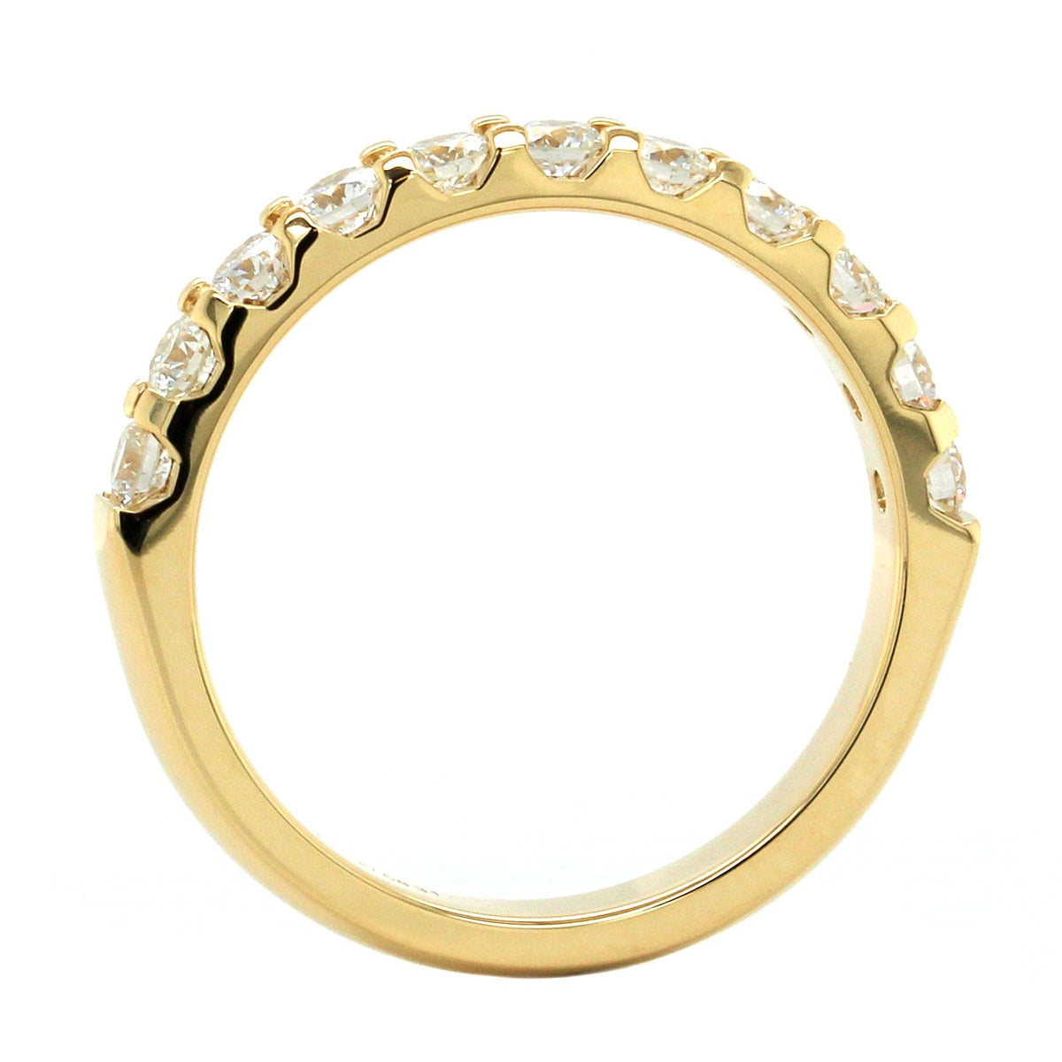 18K Yellow Gold 11 Stone Diamond Band