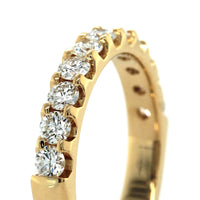 18K Yellow Gold 11 Stone Diamond Band