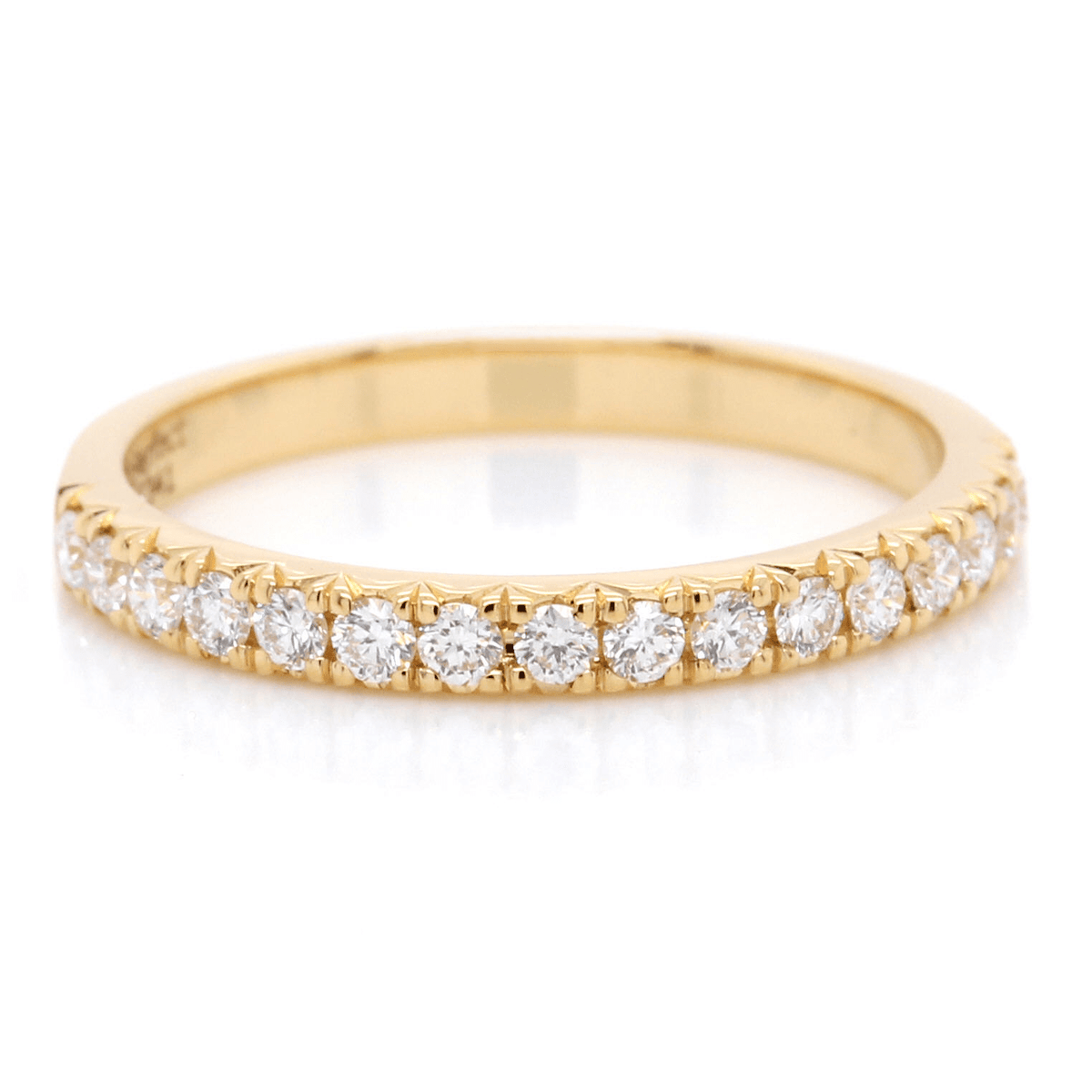 18K Rose Gold Shared Prong Diamond Band