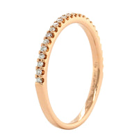 18K Rose Gold Shared Prong Diamond Band