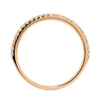 18K Rose Gold Shared Prong Diamond Band
