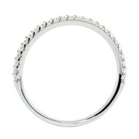 18K White Gold Shared Prong Diamond Band
