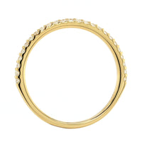18K Yellow Gold Shared Prong Diamond Band