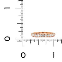 18K Rose Gold Shared Prong Diamond Band