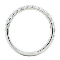 18K White Gold Shared Prong Diamond Band