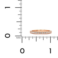 18K Rose Gold Shared Prong Diamond Band